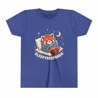 Sleepy Red Panda Youth Tee | cute sleeping red panda, moon pillow, kids shirt