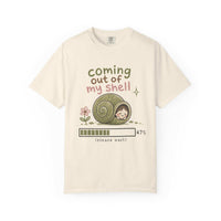 T-Shirt — "Coming Out of My Shell" Cute Snail Graphic Tee
