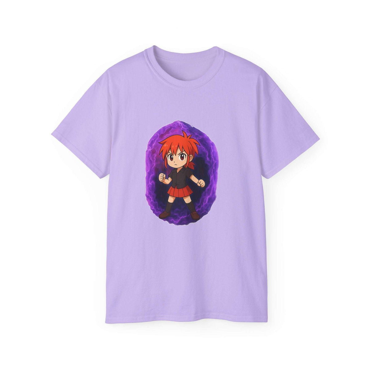 Anime Purple Power Girl Unisex T-shirt