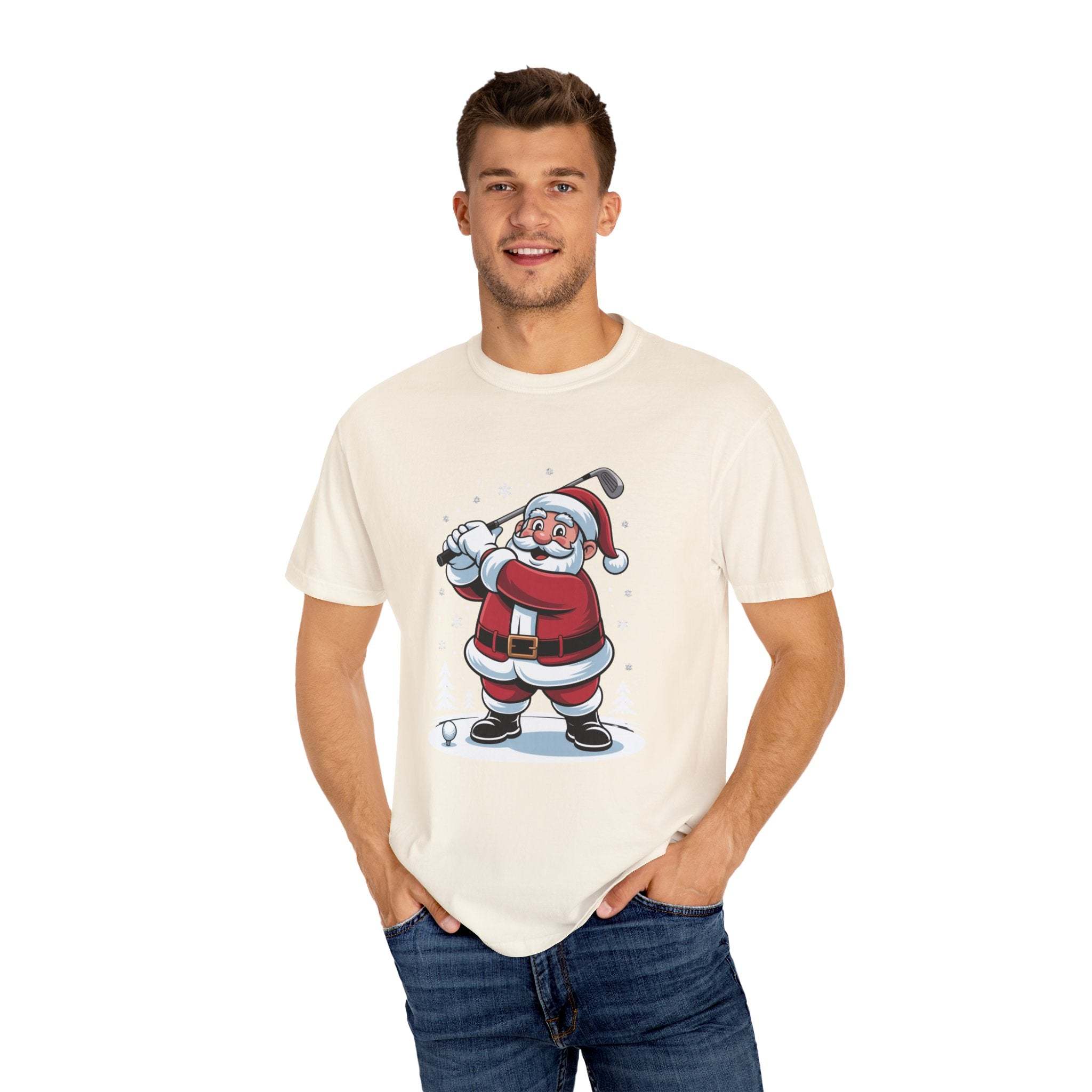 Santa Golfing Unisex T-shirt