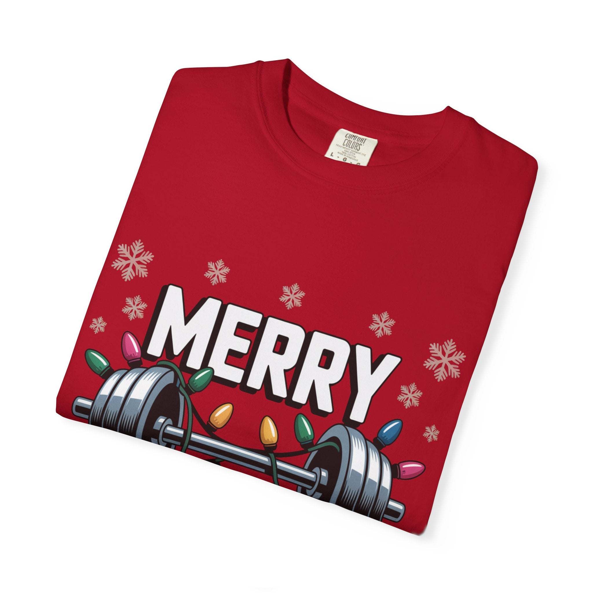 Christmas Workout T-shirt - Merry Liftmas Design
