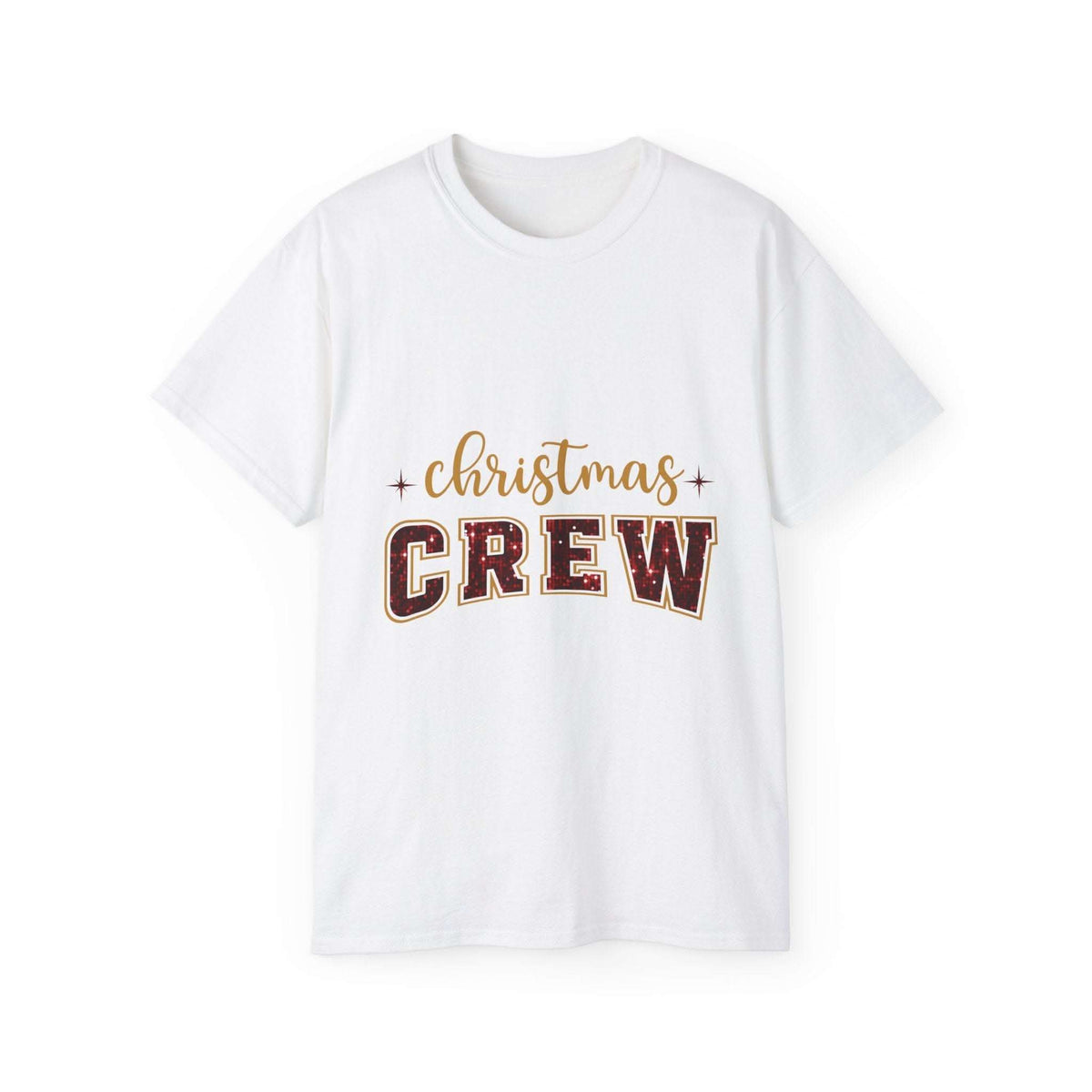 Christmas Crew Faux Glitter Tee
