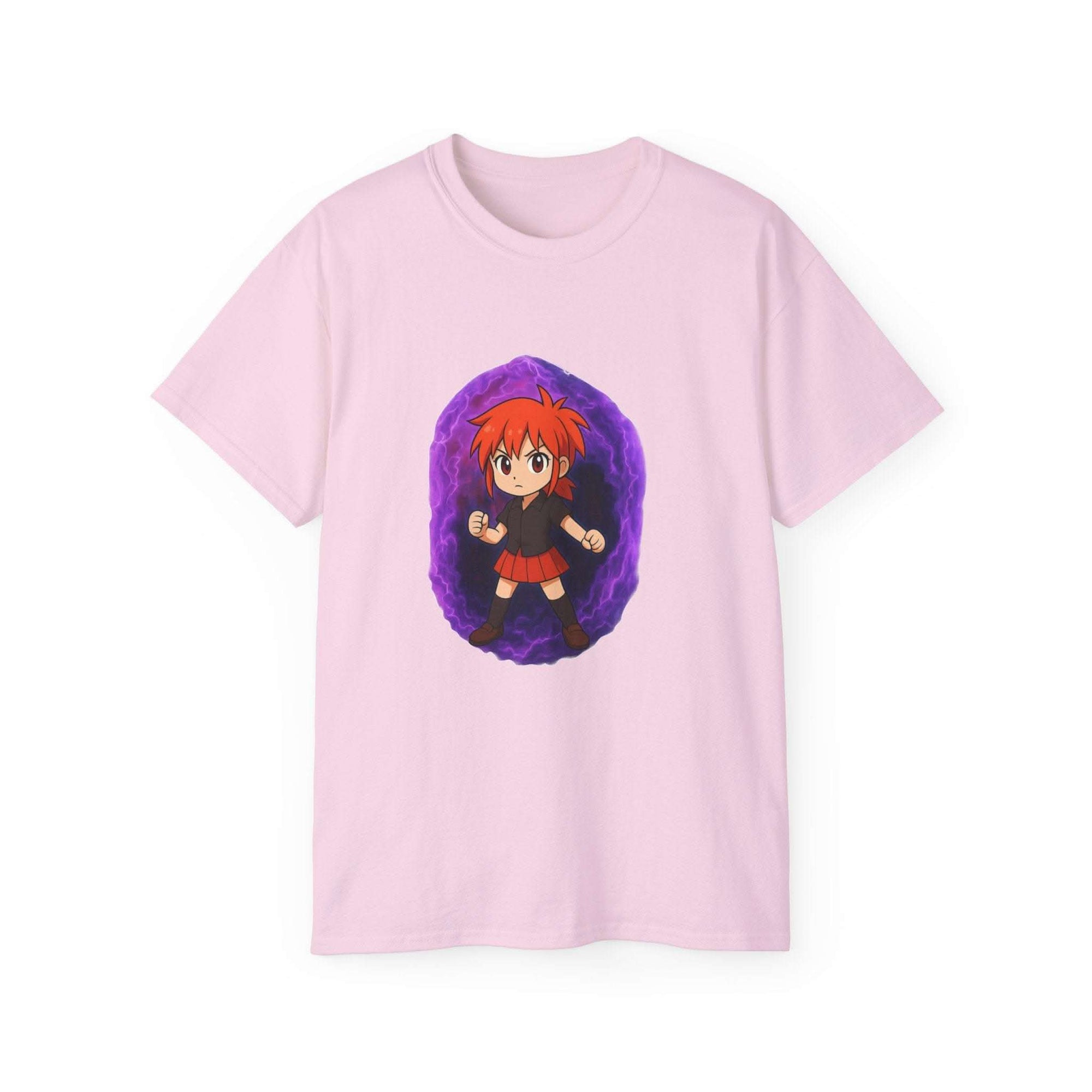 Anime Purple Power Girl Unisex T-shirt