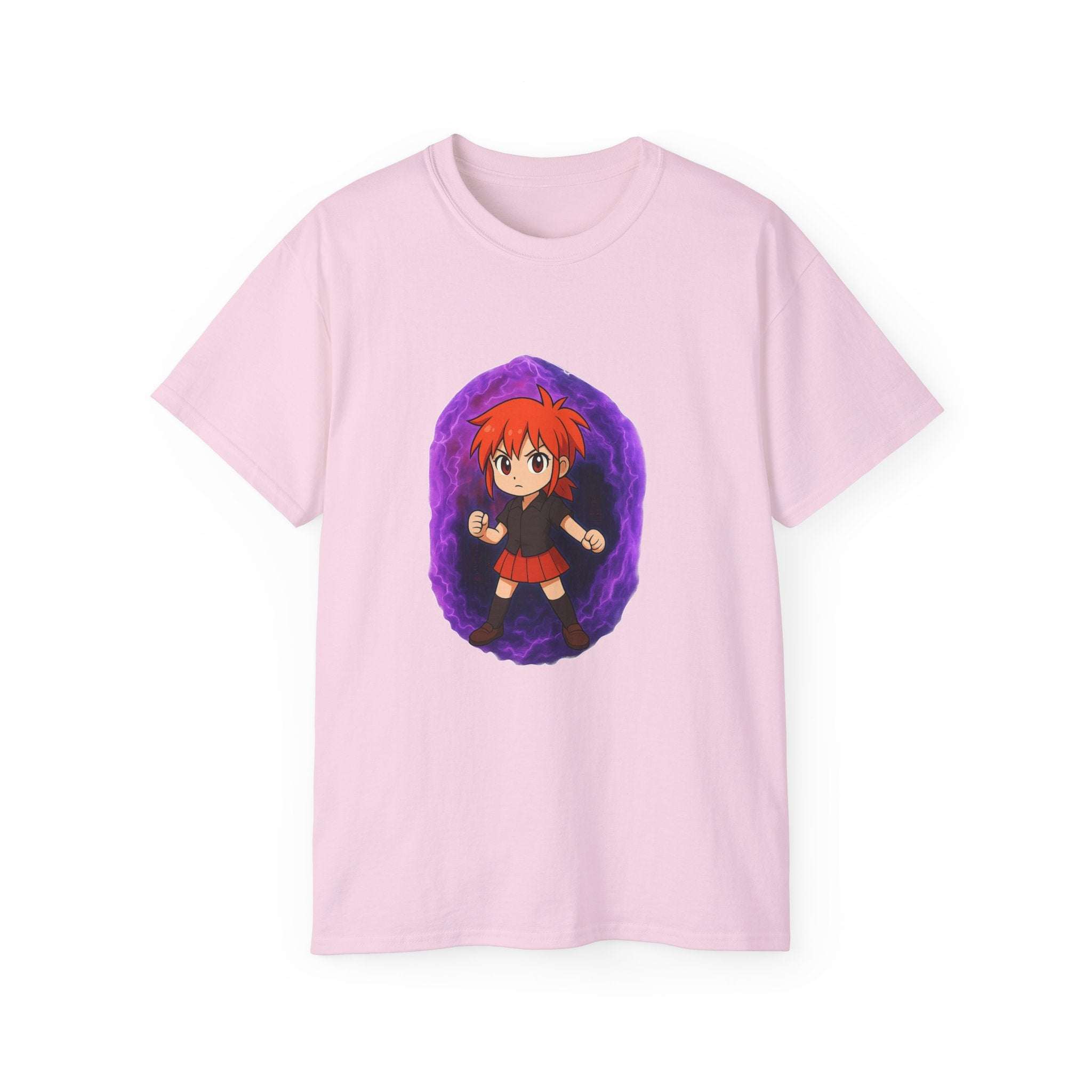 Anime Purple Power Girl Unisex T-shirt