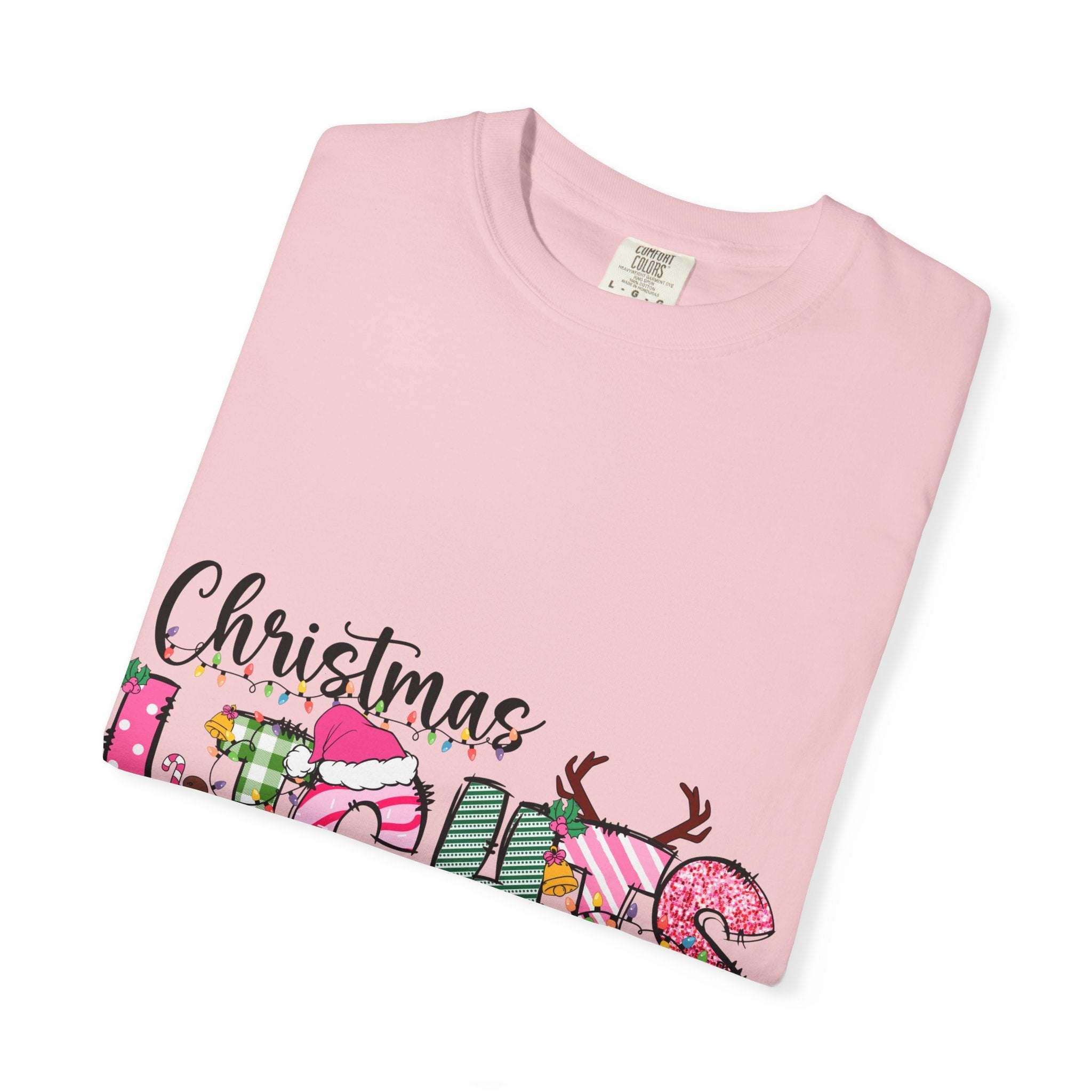 Christmas Lights Are My Favorite Color T-Shirt - Garment Dyed Cotton
