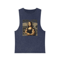 Mona Lifta muscle Mona Lisa tank top | vintage stonewash art tee
