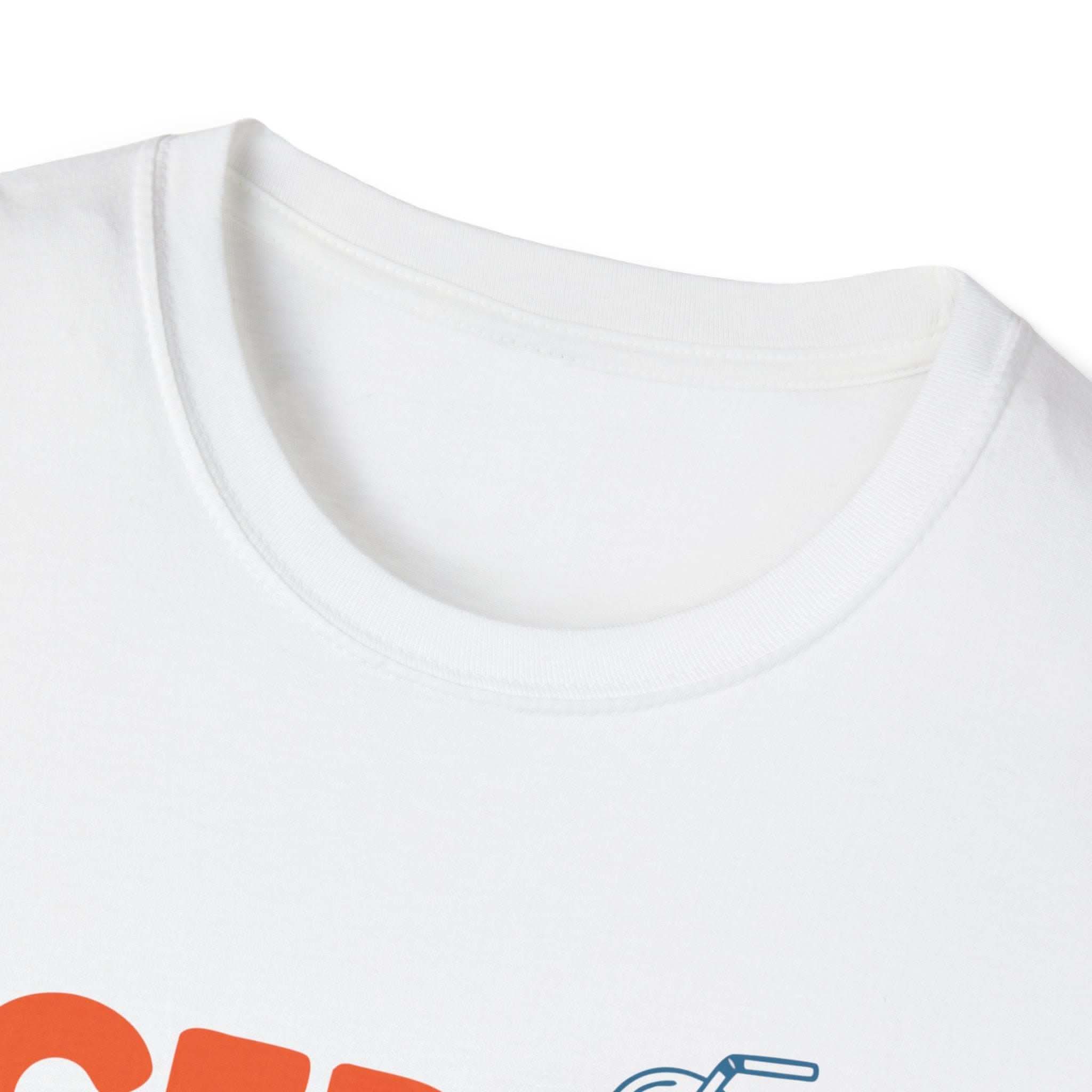 Iced Coffee & Sunshine casual summer T-shirt with playful iced-cup graphic and sunny vibes