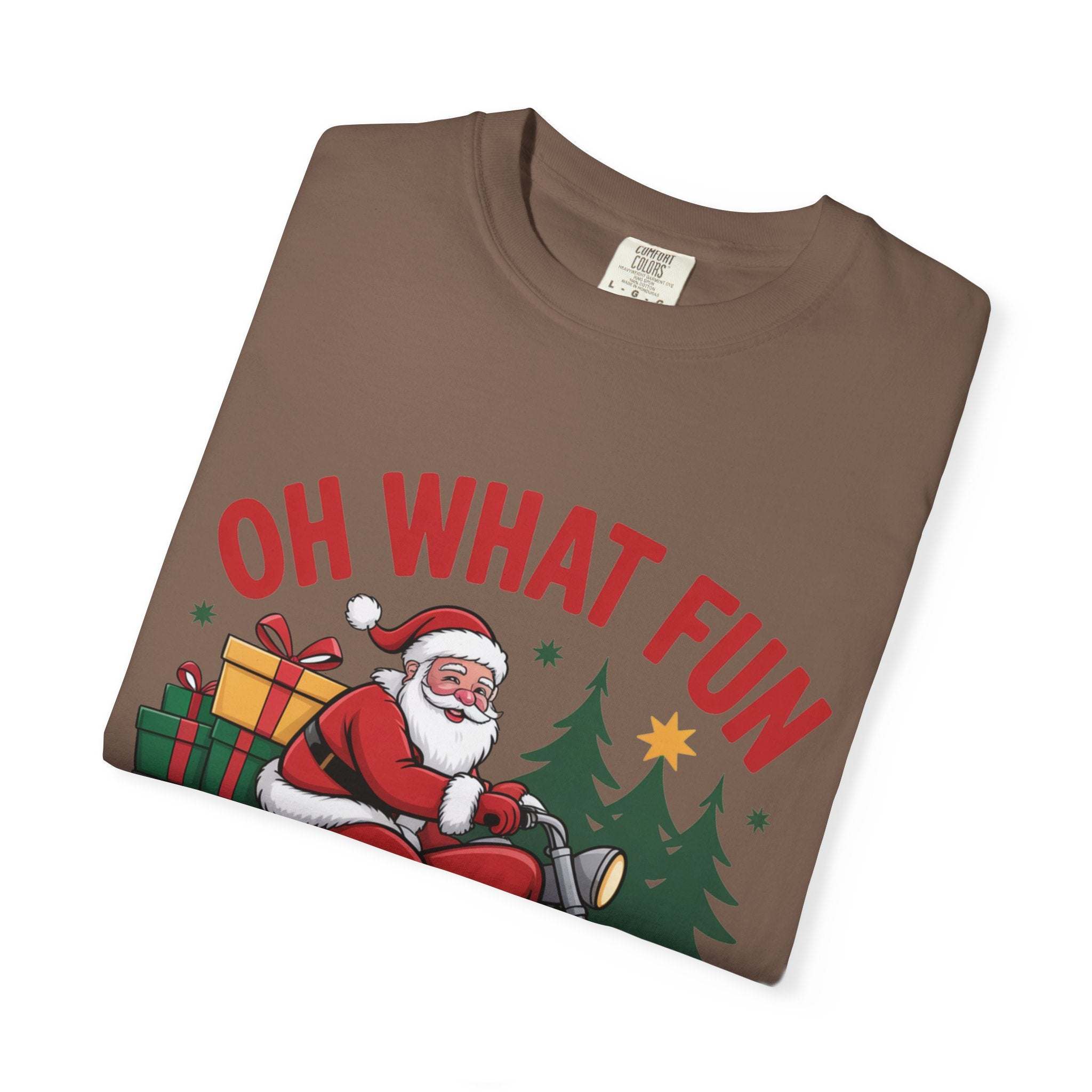 Santa On A Motorcycle T-Shirt