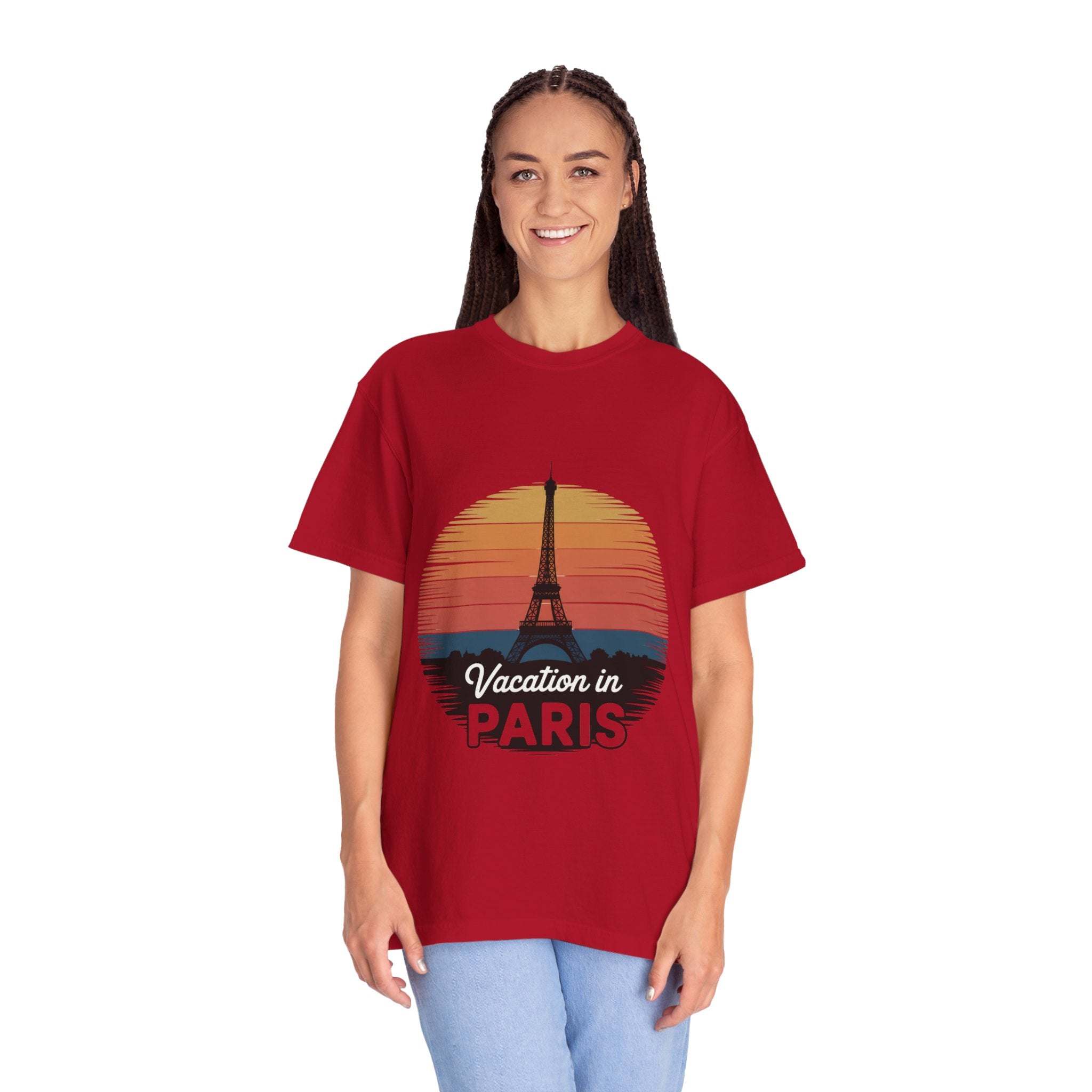 Garment-Dyed T-shirt Vacation in Paris Travel