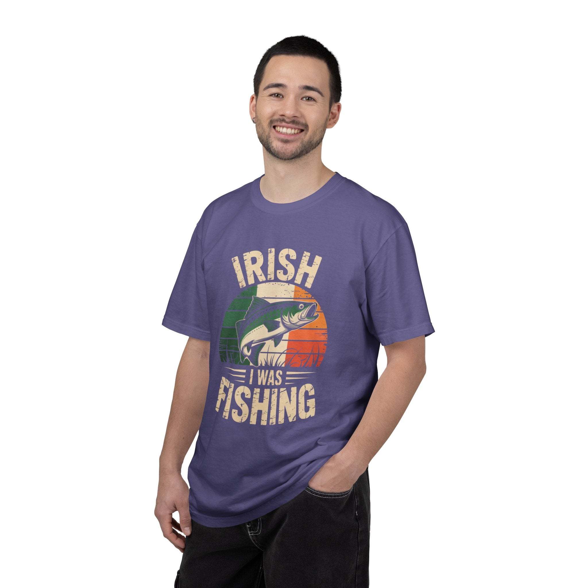Irish I Was Fishing T-shirt | Fishing Graphic, Irish Flag Trout Design