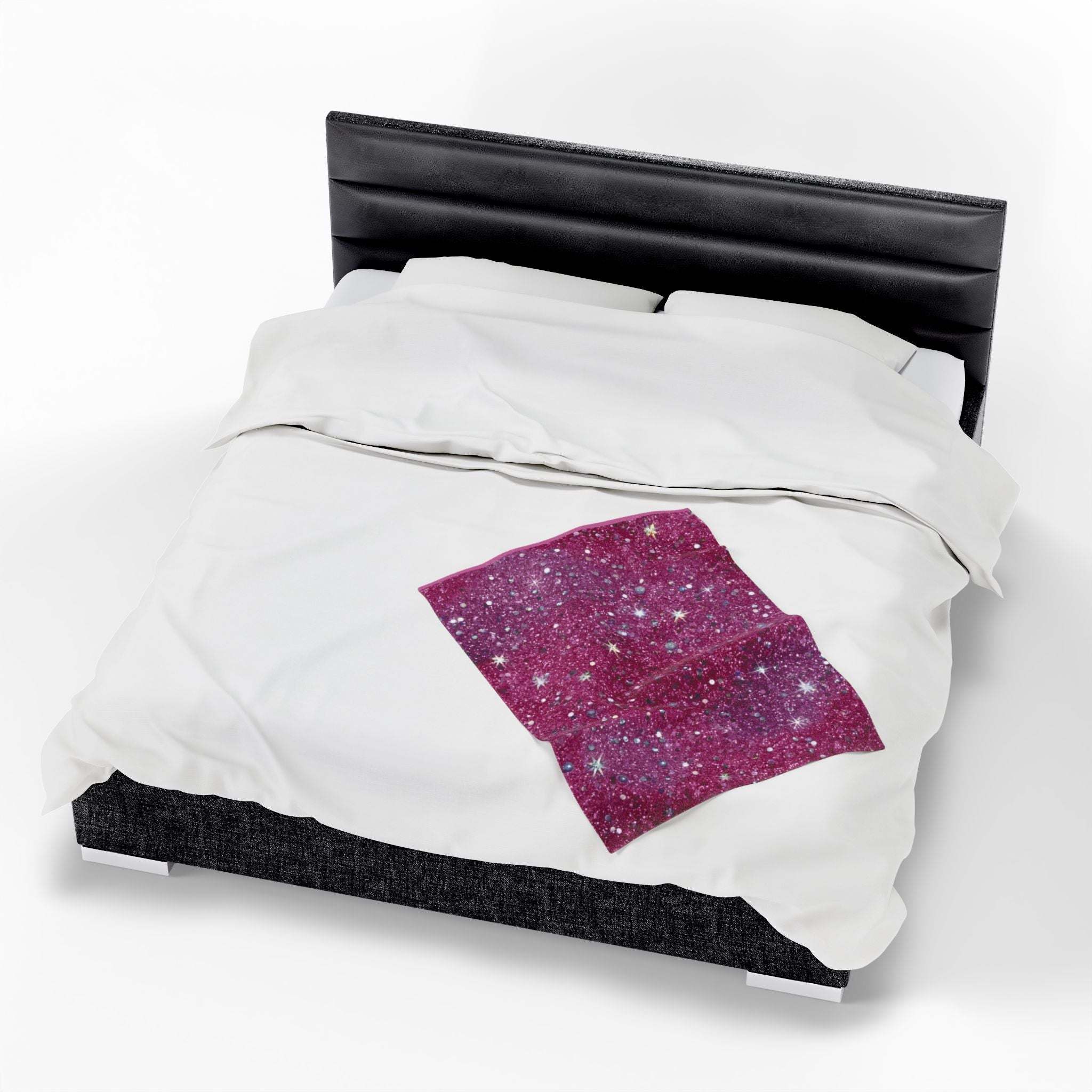 Plush Blanket - Starry Pink Design