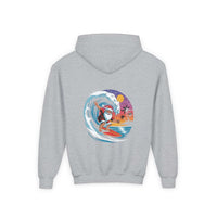 Navy Santa hoodie for kids from Printify, perfect for Christmas festivities.