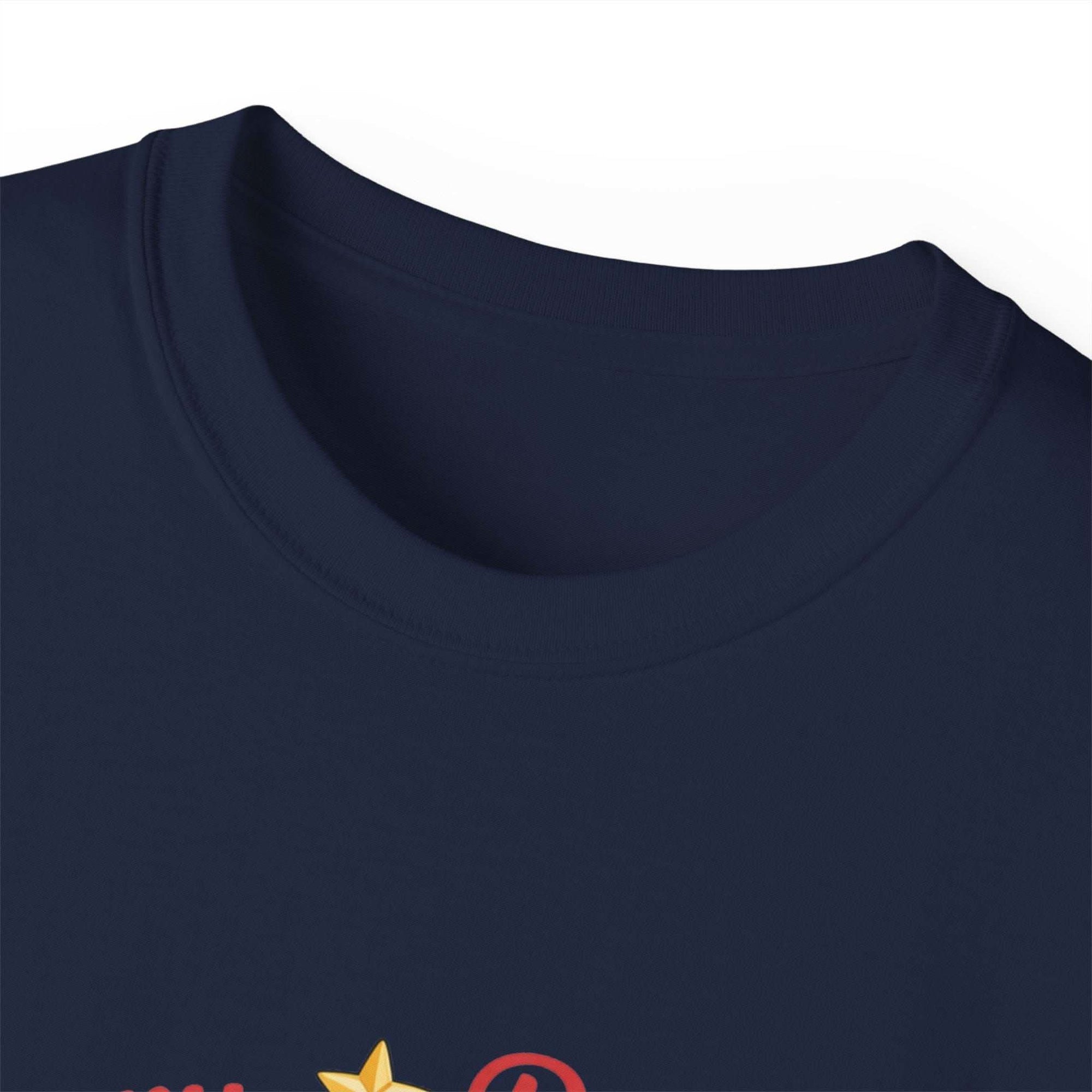 Black Merry Pugmas holiday t-shirt from Printify, featuring festive pug design for dog lovers.