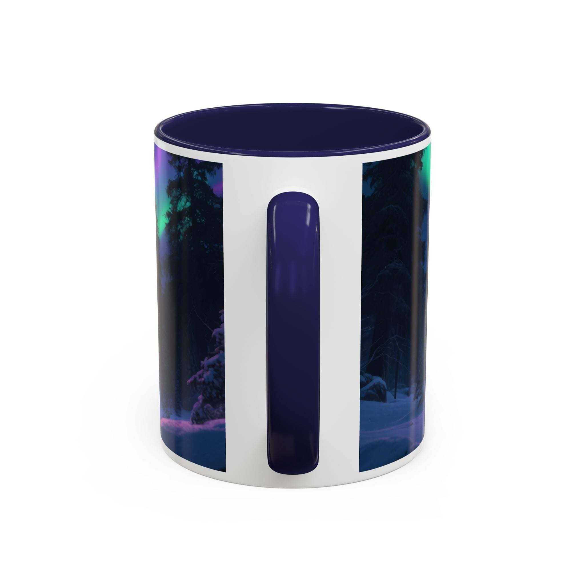 Mug with a colorful design on a white background