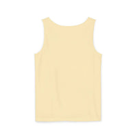 Cream-colored casual tank top with no side seams and soft fabric texture