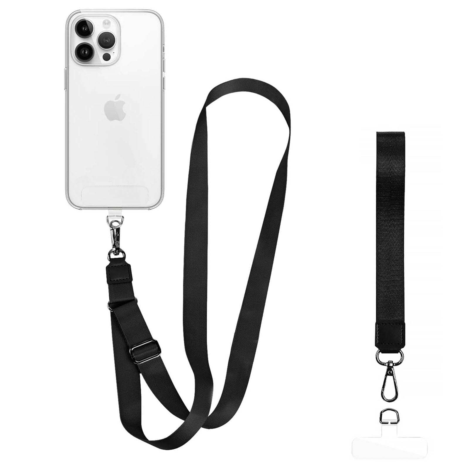 Anti-Theft Phone Strap and Lanyard Set securing phone for hands-free safety and convenience
