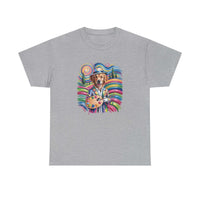 Colorful Artist Dog T-Shirt | Painter Palette, Rainbow Swirls