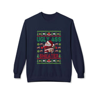 Charcoal Ugly Ass Christmas sweatshirt by Printify, featuring festive design and humorous graphics, size S