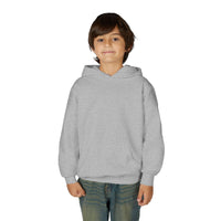 Child wearing plain gray hoodie with kangaroo pocket and hood