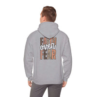Faith Over Fear Hoodie with Walk by Faith Christian inspirational design, cozy and soft sweatshirt for everyday wear