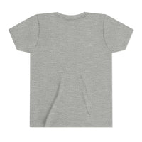 Youth tee featuring Highland Cow with Sunflowers design on soft cotton fabric