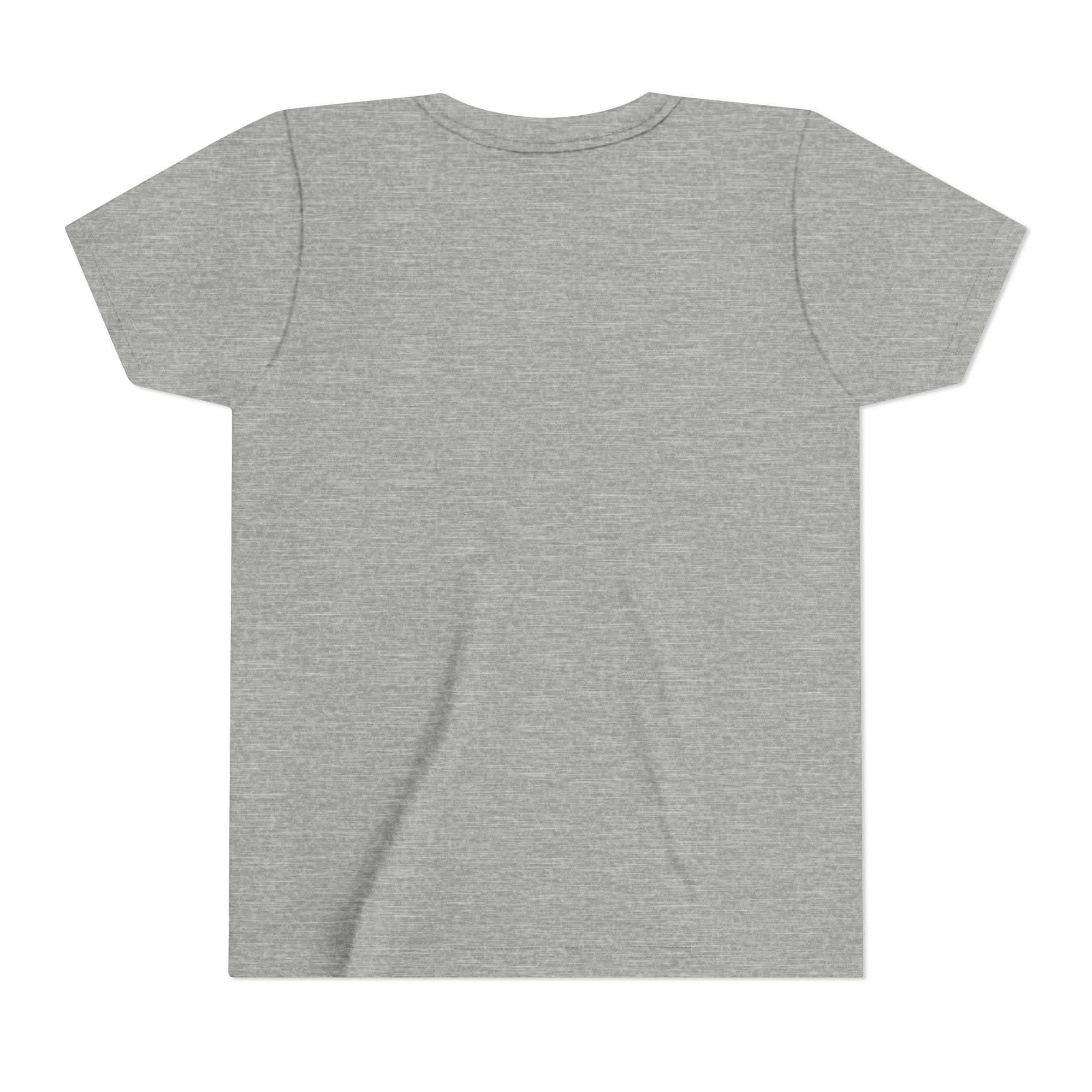 Youth tee featuring Highland Cow with Sunflowers design on soft cotton fabric