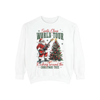 Rocking Santa Sweatshirt - Festive Holiday Christmas Apparel, cozy tee