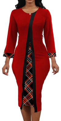 Elegant ladies floral bodycon dress with half sleeves and pencil silhouette showcasing a chic, figure-flattering fit
