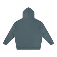 Unisex oversized fleeced hoodie pullover sweatshirt with drop shoulders and heavyweight fabric for streetwear style and warmth