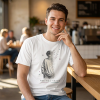 T-Shirt — 'not all there' Abstract Disintegrating Figure Weirdcore Graphic Tee