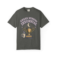 Award-Winning Insomniac T-Shirt – Funny Night Owl Coffee Tee