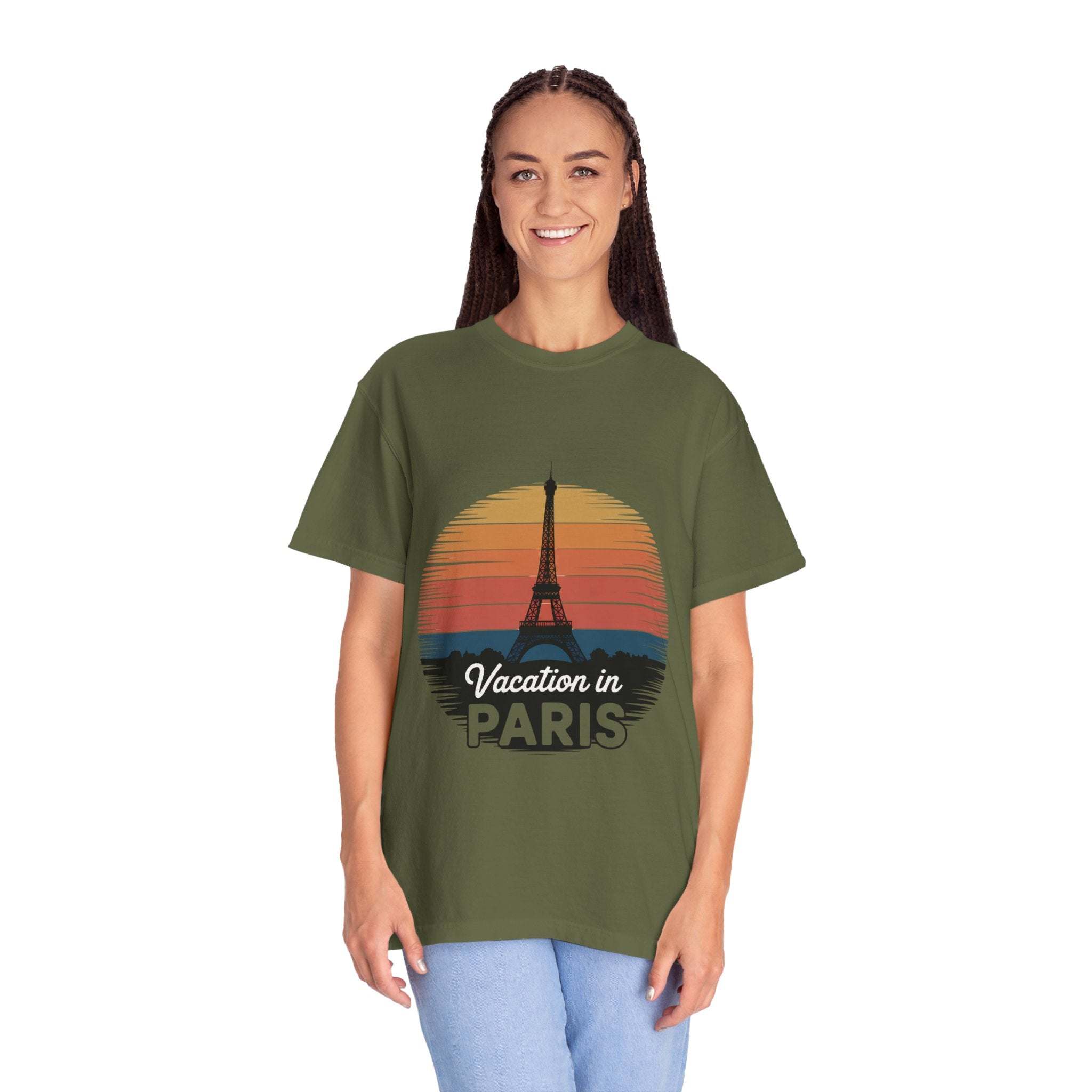 Garment-Dyed T-shirt Vacation in Paris Travel