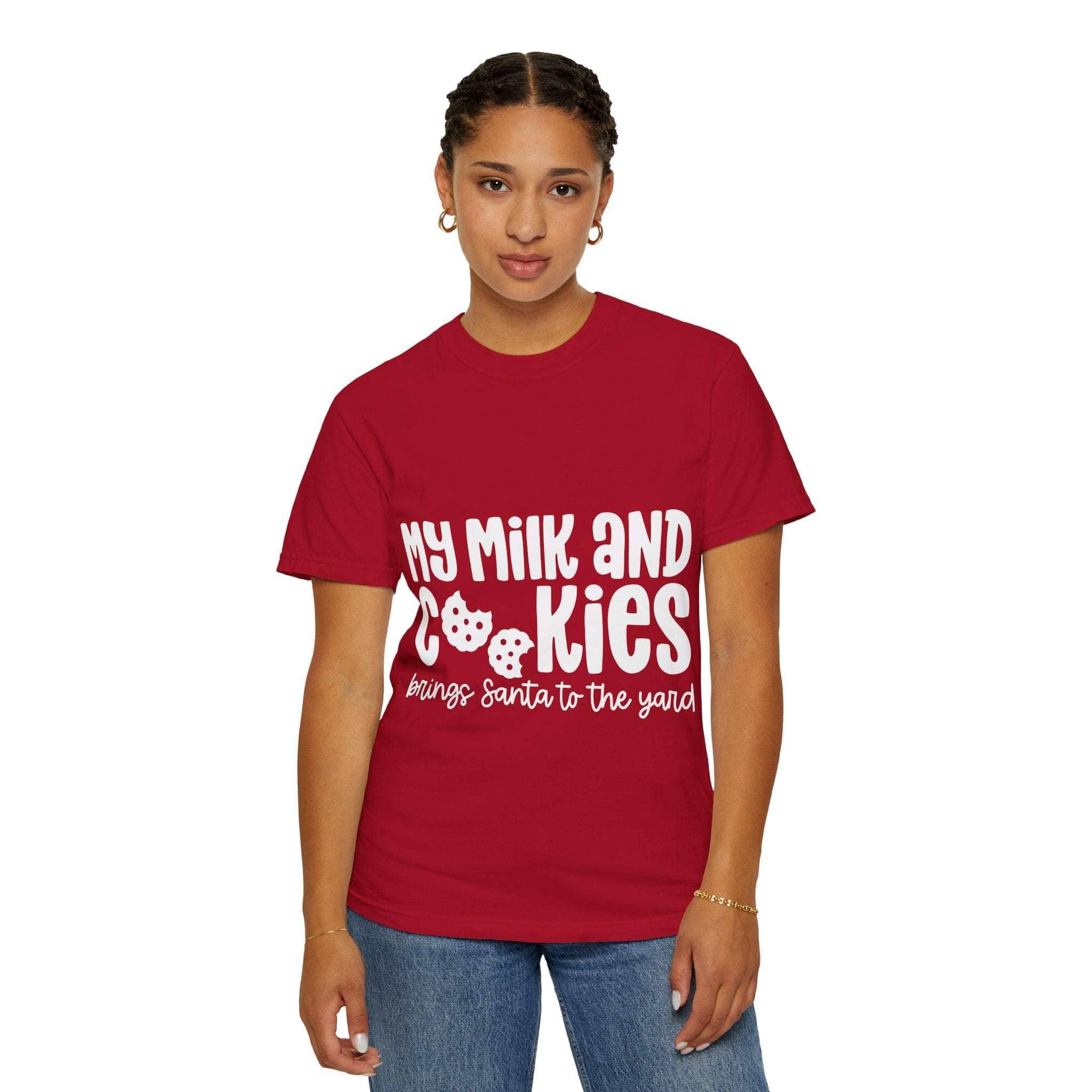 T-Shirt My Milk and Cookies Bring Santa to the Yard