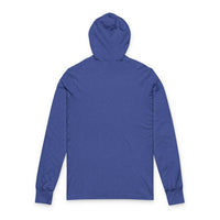 Back view of purple Autism Awareness Hoodie Long Sleeve Tee made of soft cotton with regular fit and side seams