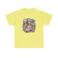 Colorful Artist Dog T-Shirt | Painter Palette, Rainbow Swirls