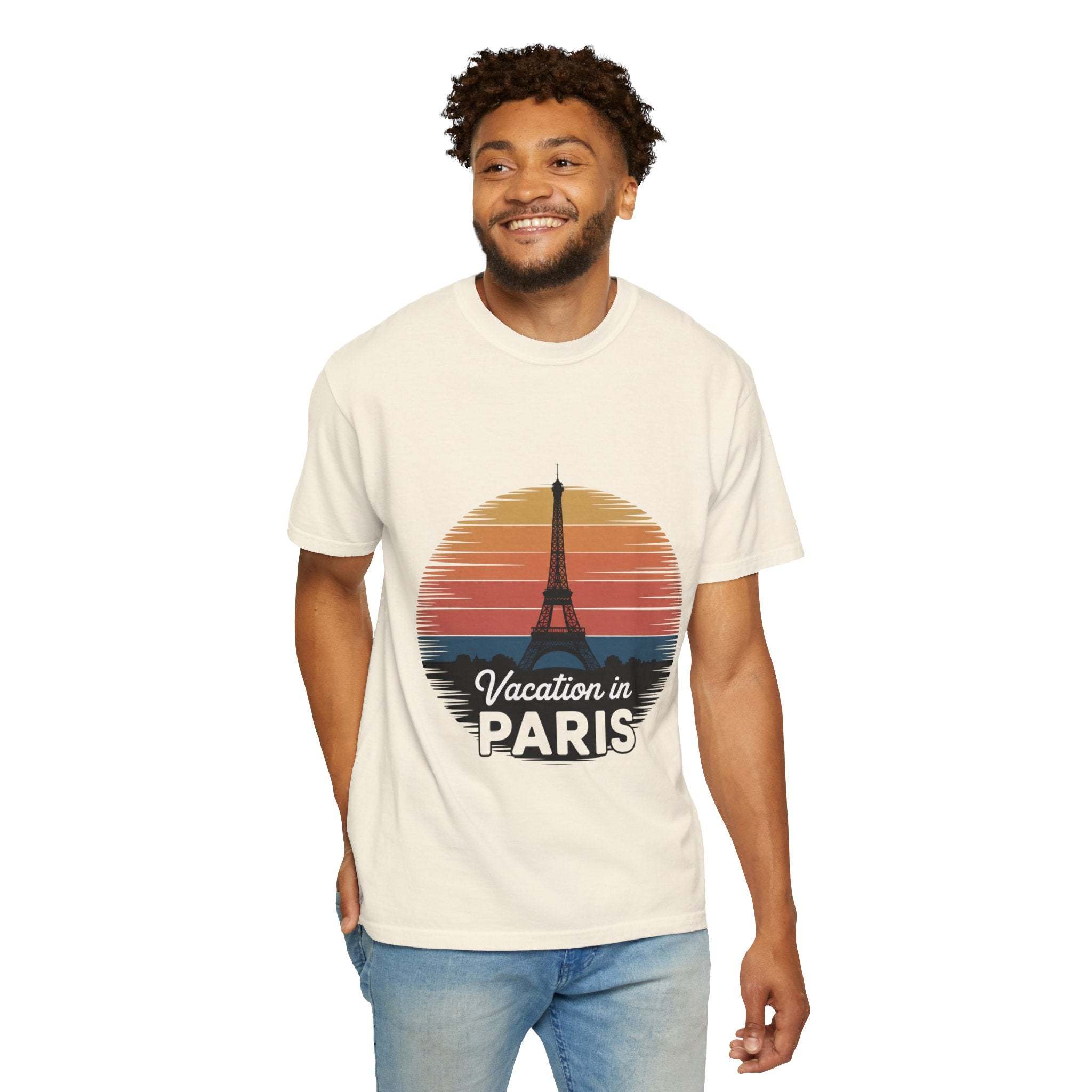 Garment-Dyed T-shirt Vacation in Paris Travel
