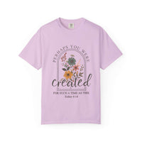 Created For Such A Time As This garment-dyed faith t-shirt in soft washed color with relaxed fit and meaningful message