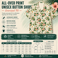 Tropical Croquet Hawaiian Shirt – Cream Hibiscus Camp Collar Button Down