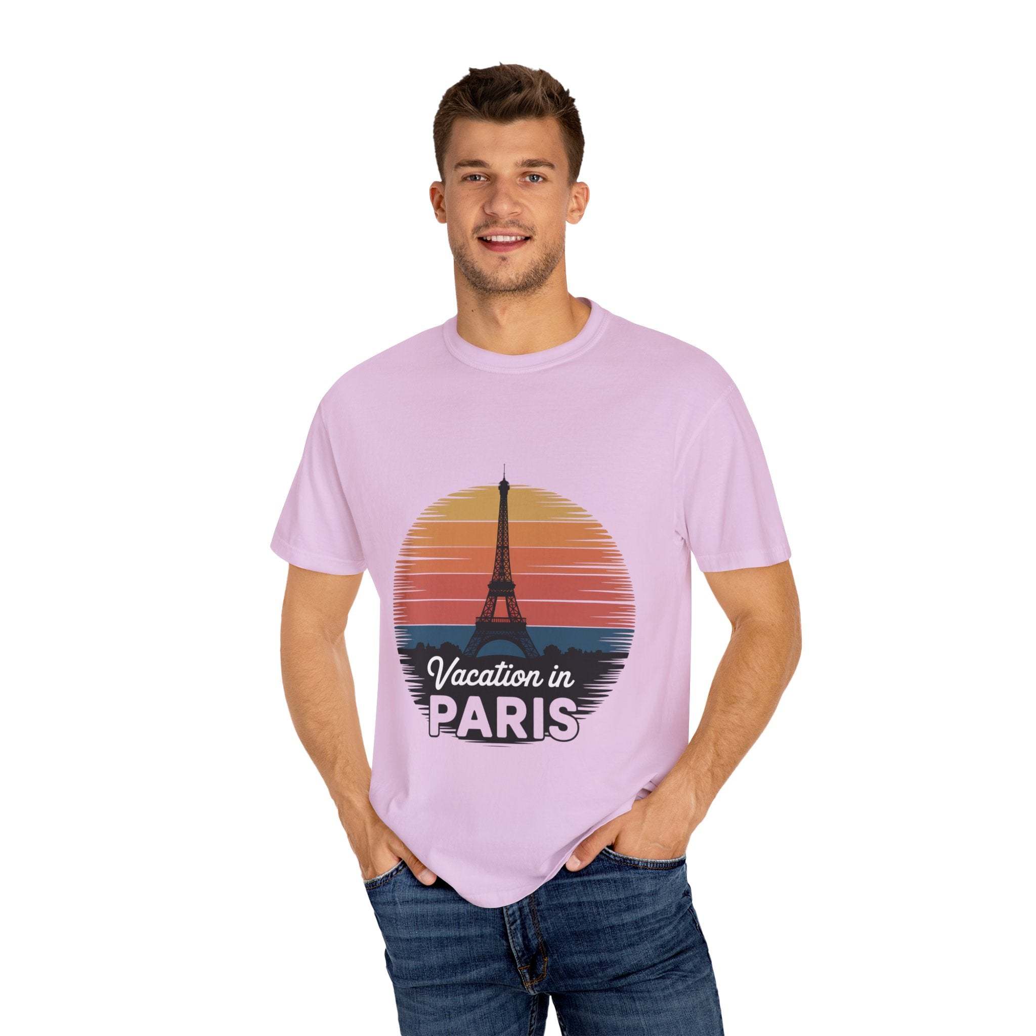 Garment-Dyed T-shirt Vacation in Paris Travel