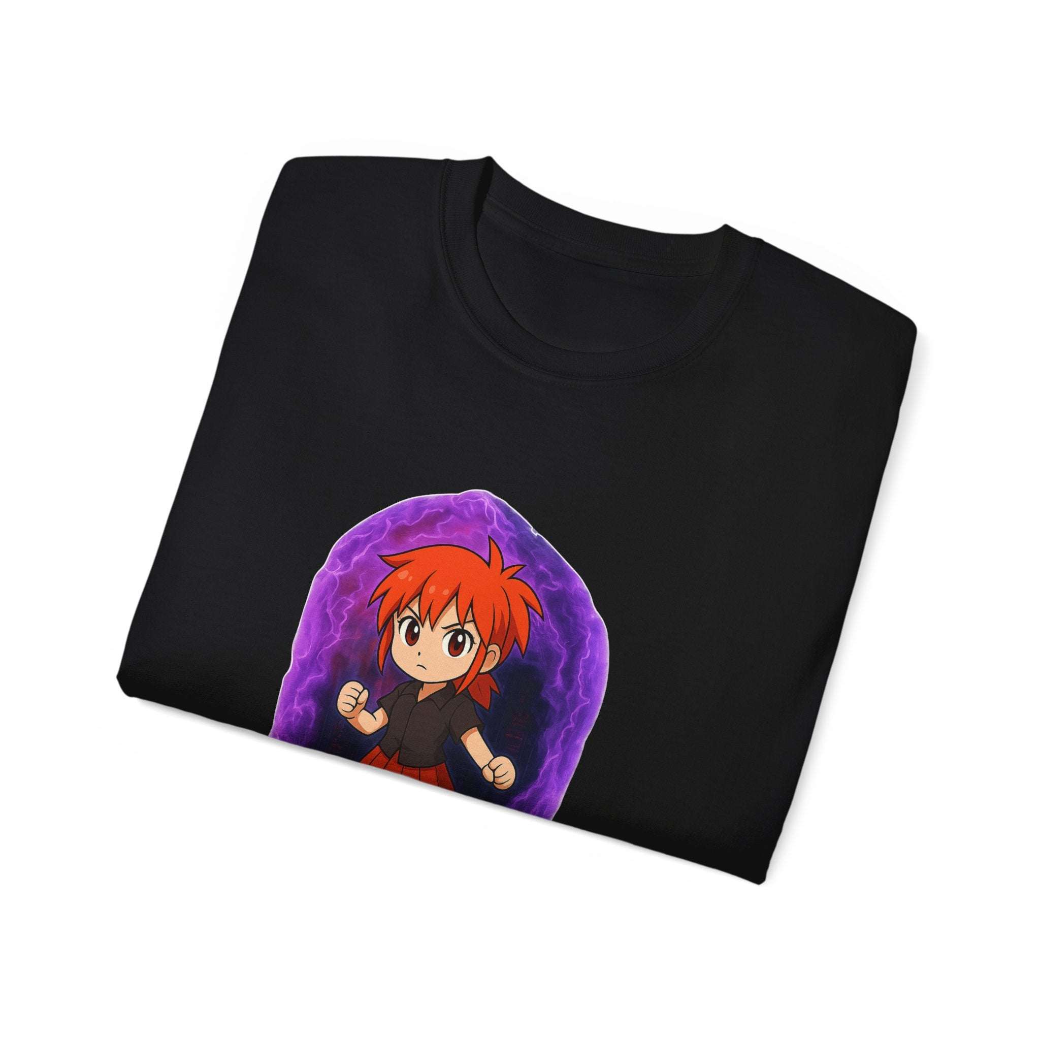 Anime Purple Power Girl Unisex T-shirt