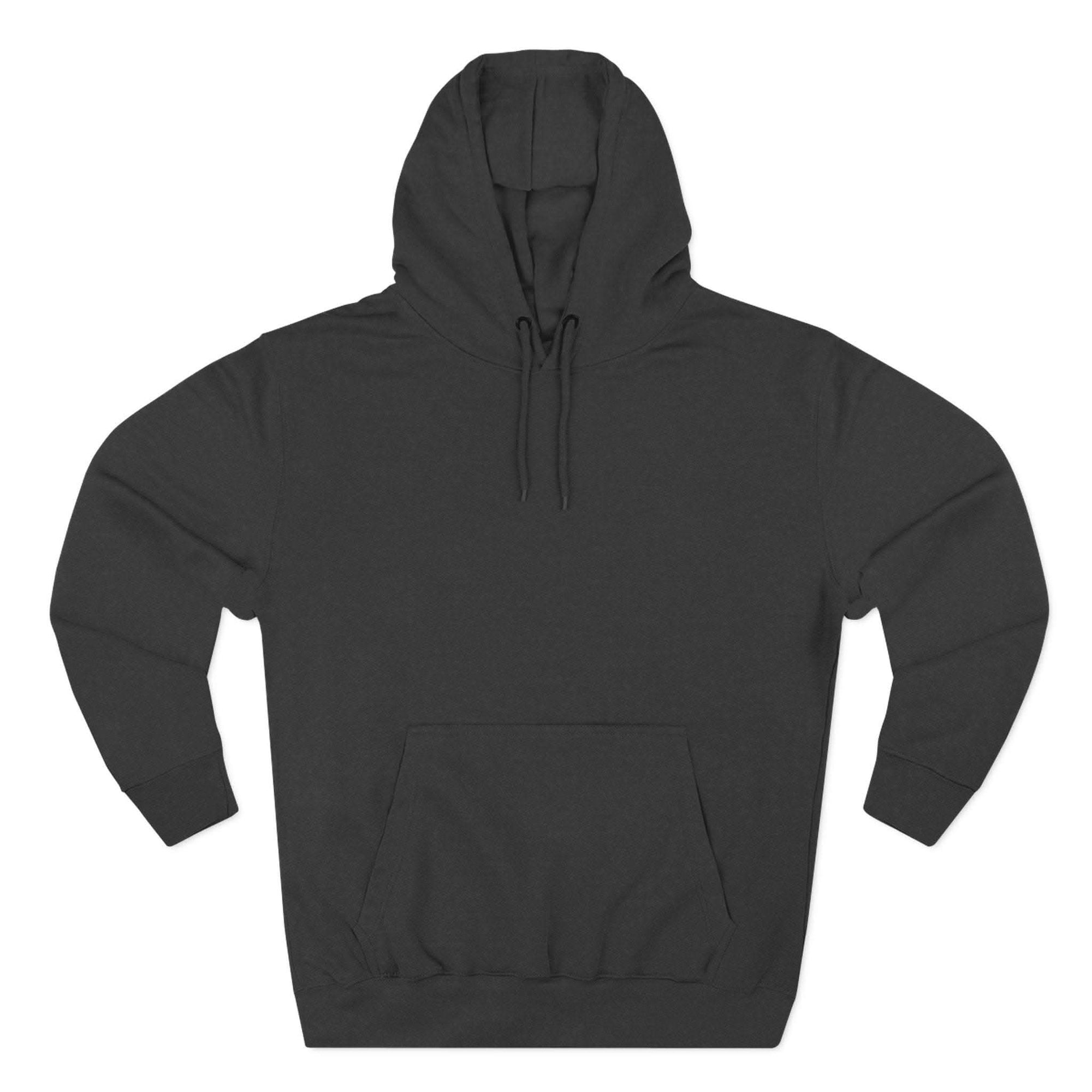 Retro San Diego surfboard graphic fleece hoodie with kangaroo pocket and adjustable hood