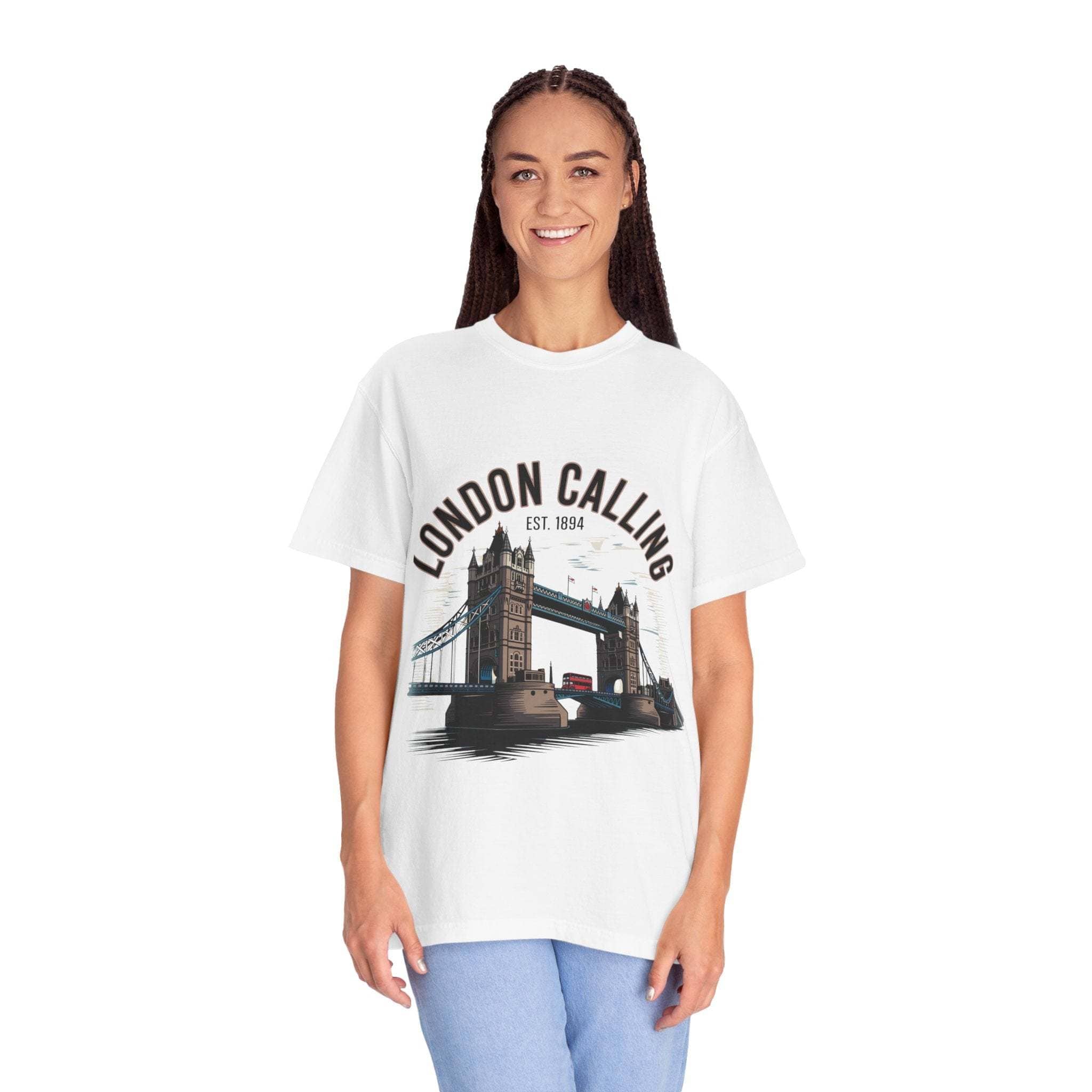 London Calling Travel T-Shirt - Unisex Garment-Dyed