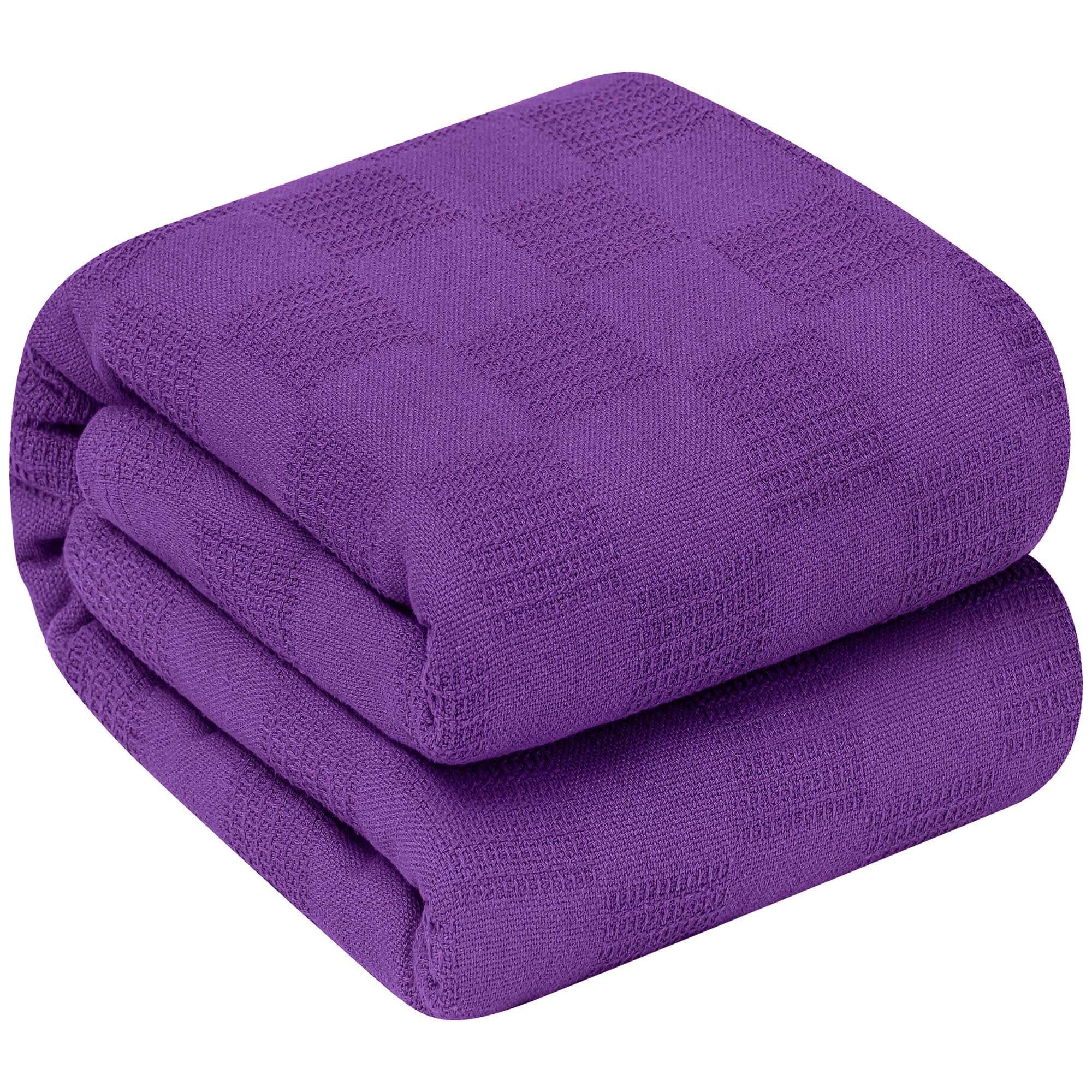 Oakias Cotton Blanket 90 x 108 soft breathable cotton fabric cozy warmth