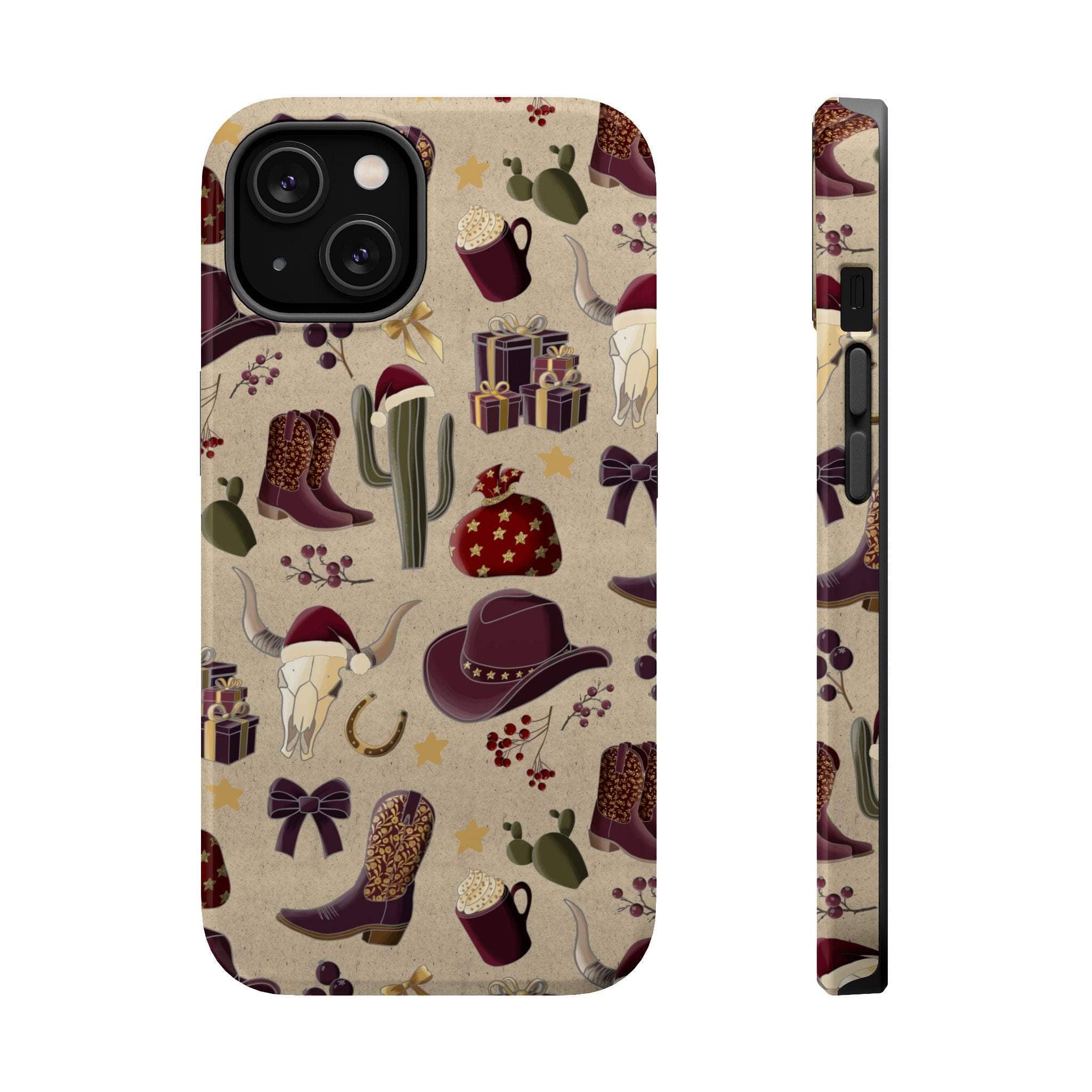 Phone Cases - Cowboy Christmas Design