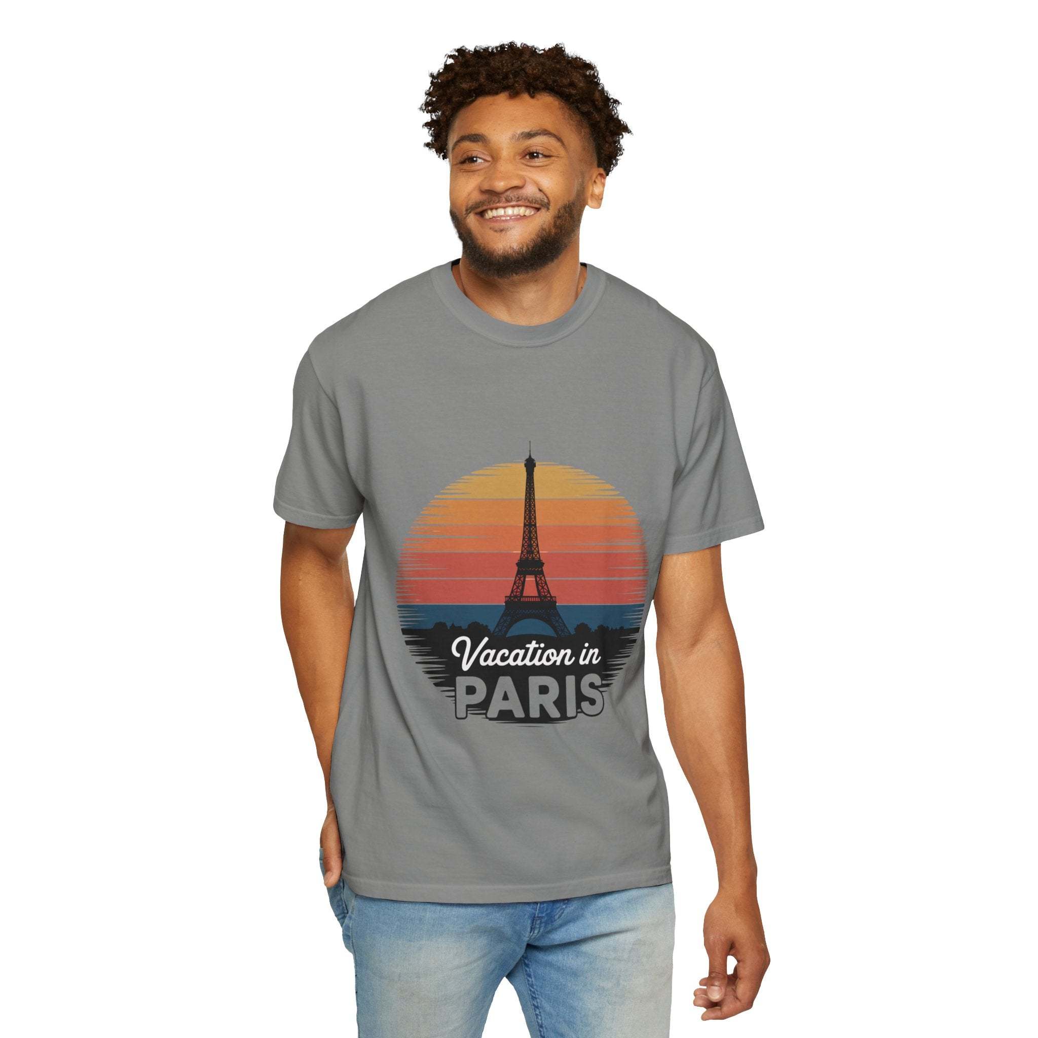 Garment-Dyed T-shirt Vacation in Paris Travel