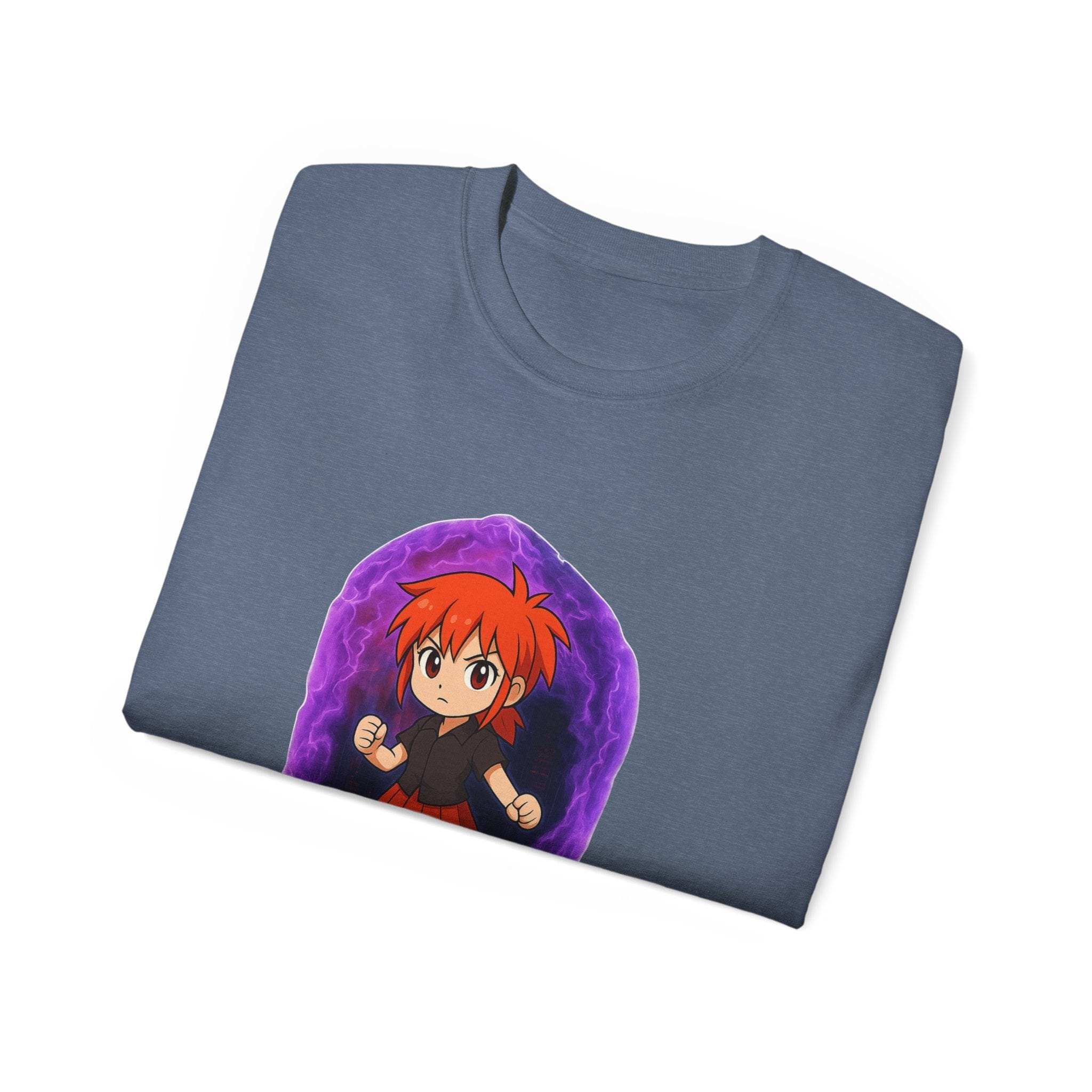 Anime Purple Power Girl Unisex T-shirt