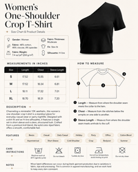 Women's One-Shoulder Crop T-Shirt