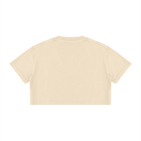 Women’s Mineral Wash Crop T-Shirt | Vintage Washed Cotton Cropped Tee