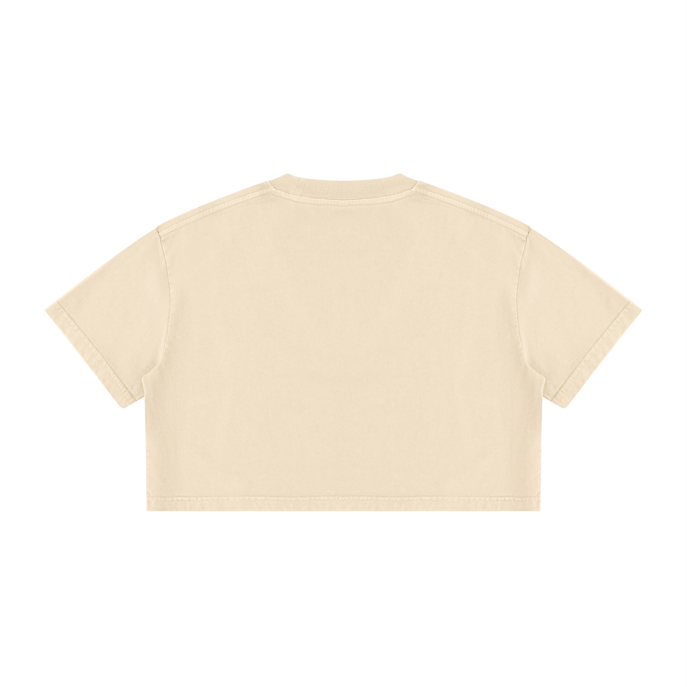 Women’s Mineral Wash Crop T-Shirt | Vintage Washed Cotton Cropped Tee