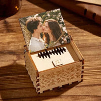 Custom Digital Music Box personalized wooden music box with photo and voice recording gift